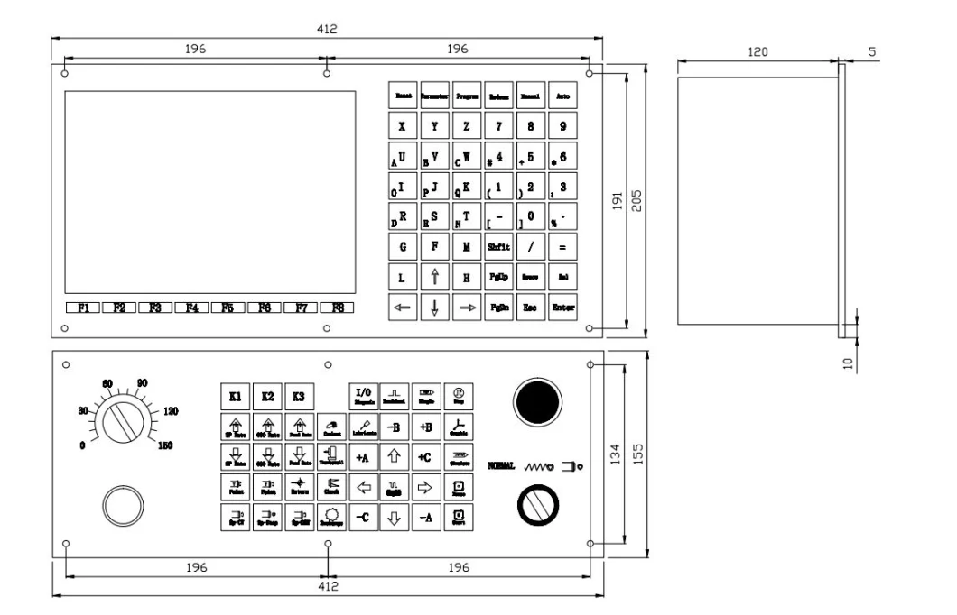 Szgh 2-Axis Stepper Motor Controller Motion Control System for Motor Servo CNC Machine Systems